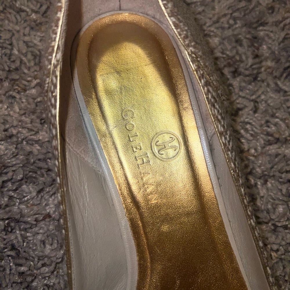 Cole Haan Tweed Jeweled Flats. Size 6. - Picture 6 of 8